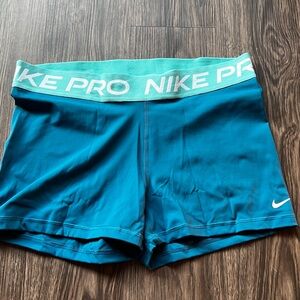 Neon blue and blue 3in shorts